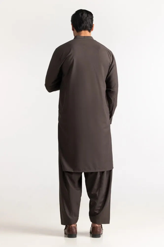 GulAhmad Slate Grey Basic Suit SK-P24-036 gulbuy.com