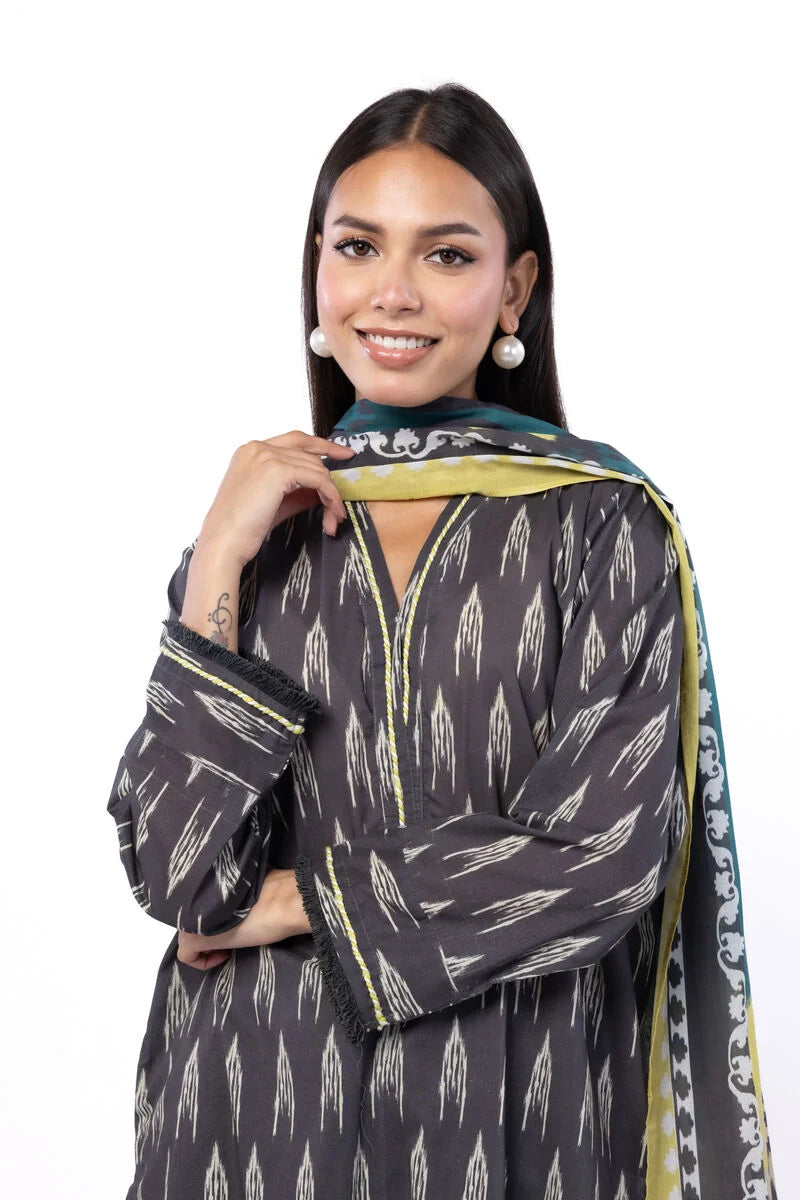 Khaadi 3Pc Printed Lawn Suit SS1106B gulbuy.com