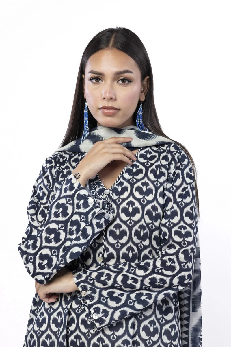 Khaadi 3Pc Printed Lawn Suit SS1111A gulbuy.com