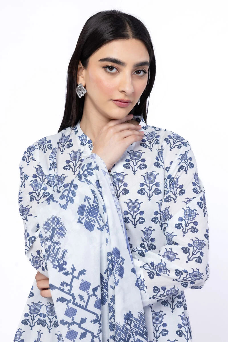 Khaadi 3Pc Printed Lawn Suit SS1153B gulbuy.com