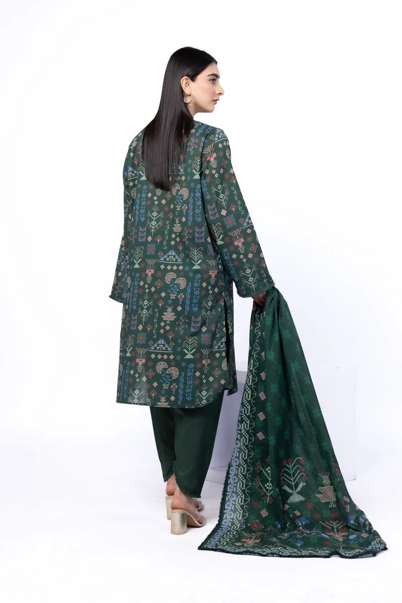 Khaadi 3Pc Printed Lawn Suit SS1154A gulbuy.com