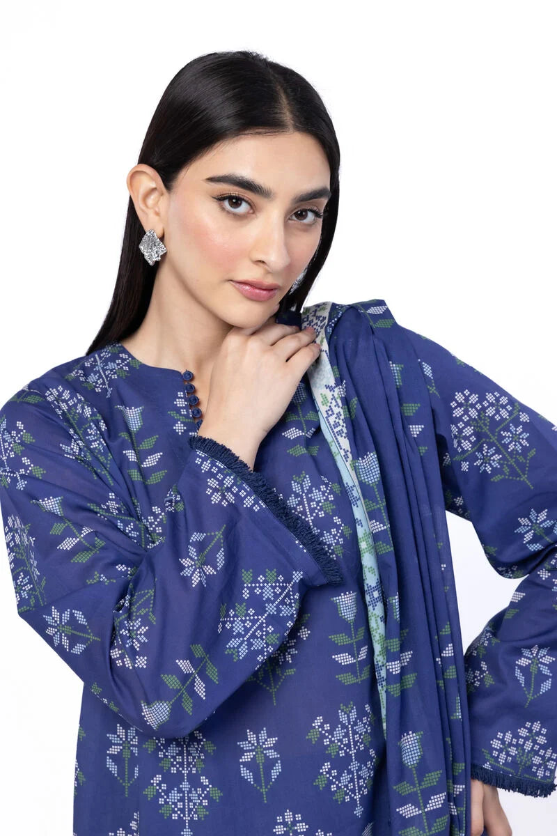 Khaadi 3Pc Printed Lawn Suit SS1157A gulbuy.com