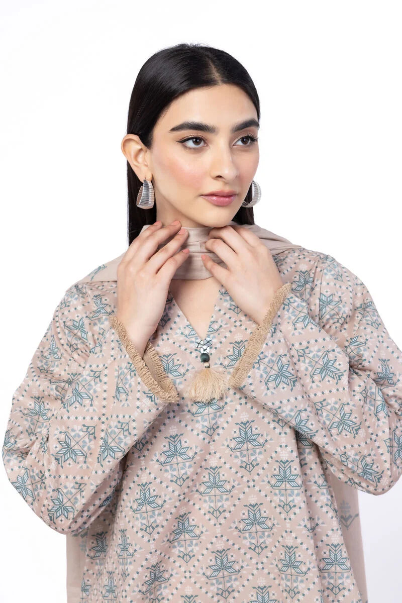 Khaadi 3Pc Printed Lawn Suit SS1158B gulbuy.com