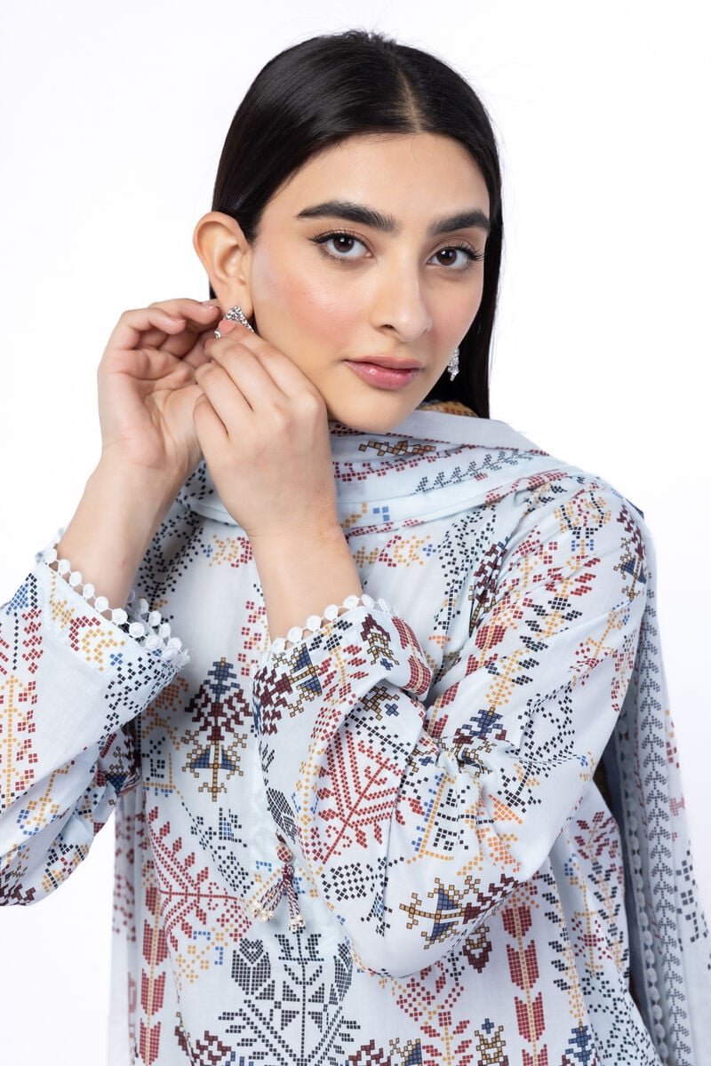Khaadi 3Pc Printed Lawn Suit SS1159B gulbuy.com