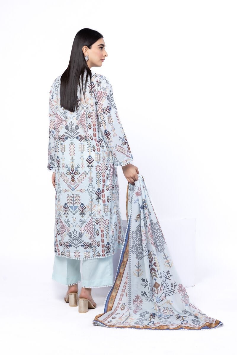 Khaadi 3Pc Printed Lawn Suit SS1159B gulbuy.com
