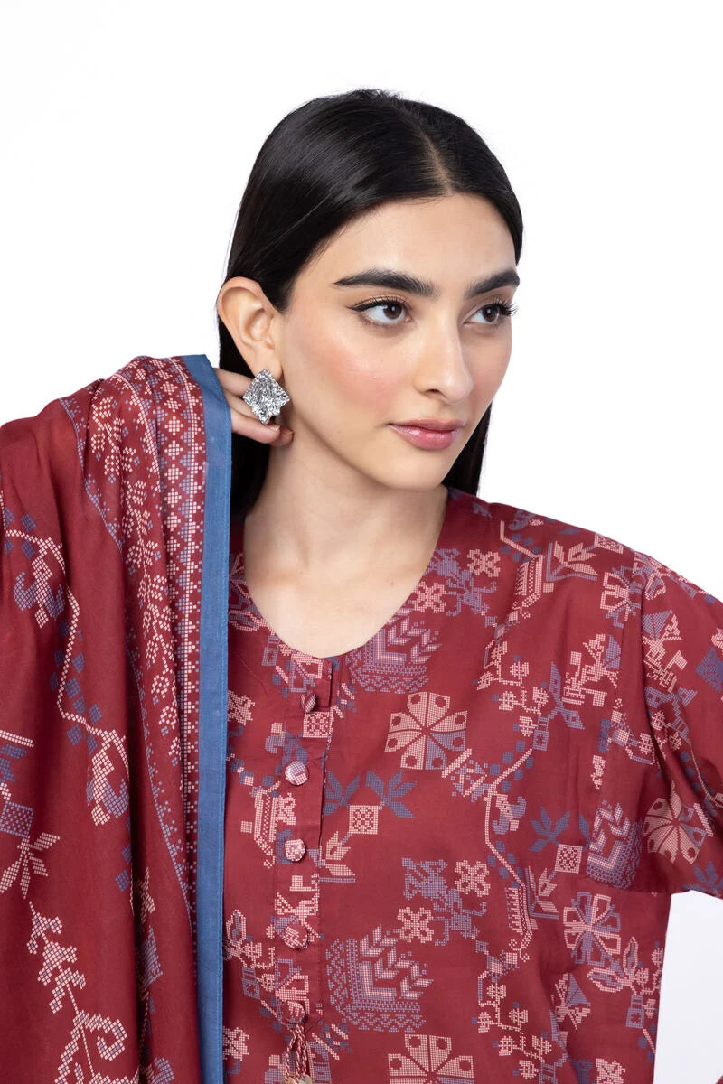 Khaadi 3Pc Printed Lawn Suit SS1160A gulbuy.com