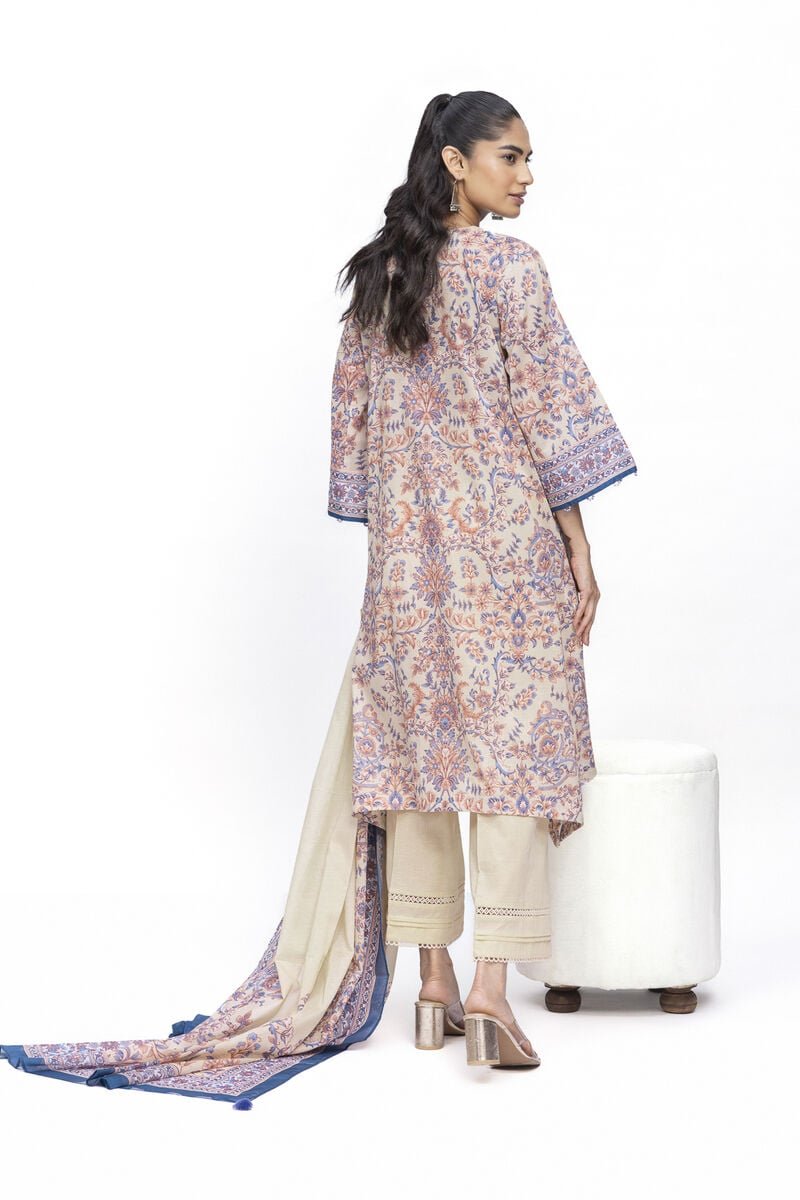 Khaadi 3Pc Printed Lawn Suit SS2314A gulbuy.com