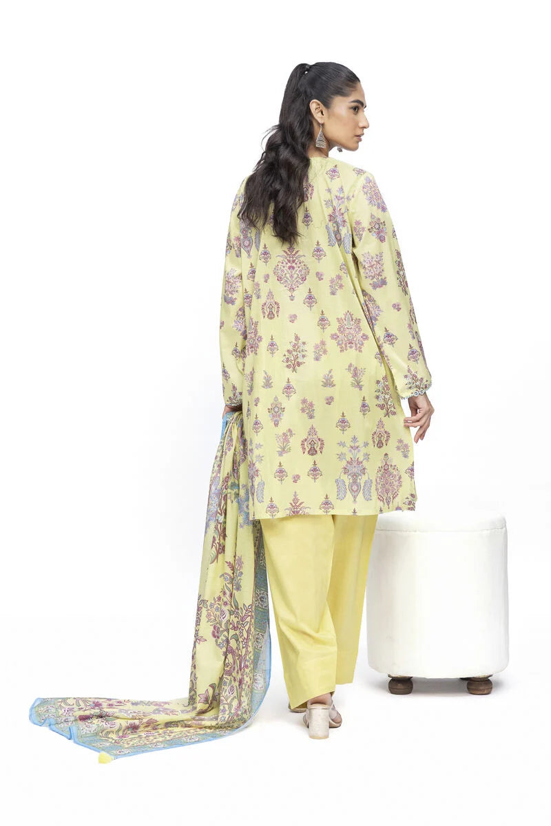 Khaadi 3Pc Embroidered Lawn Suit SS2317A gulbuy.com
