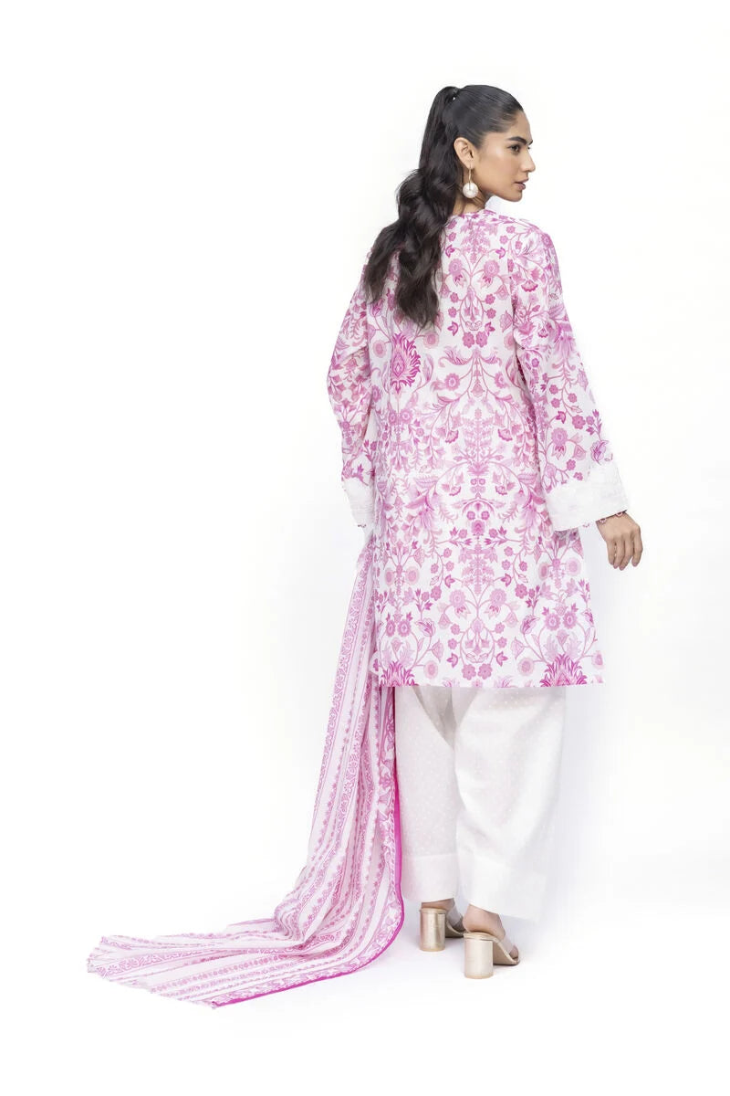 Khaadi 3Pc Embroidered Lawn Suit SS2318A gulbuy.com