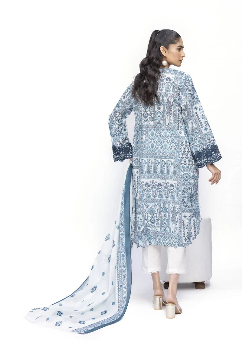 Khaadi 3Pc Embroidered Lawn Suit SS2319A gulbuy.com