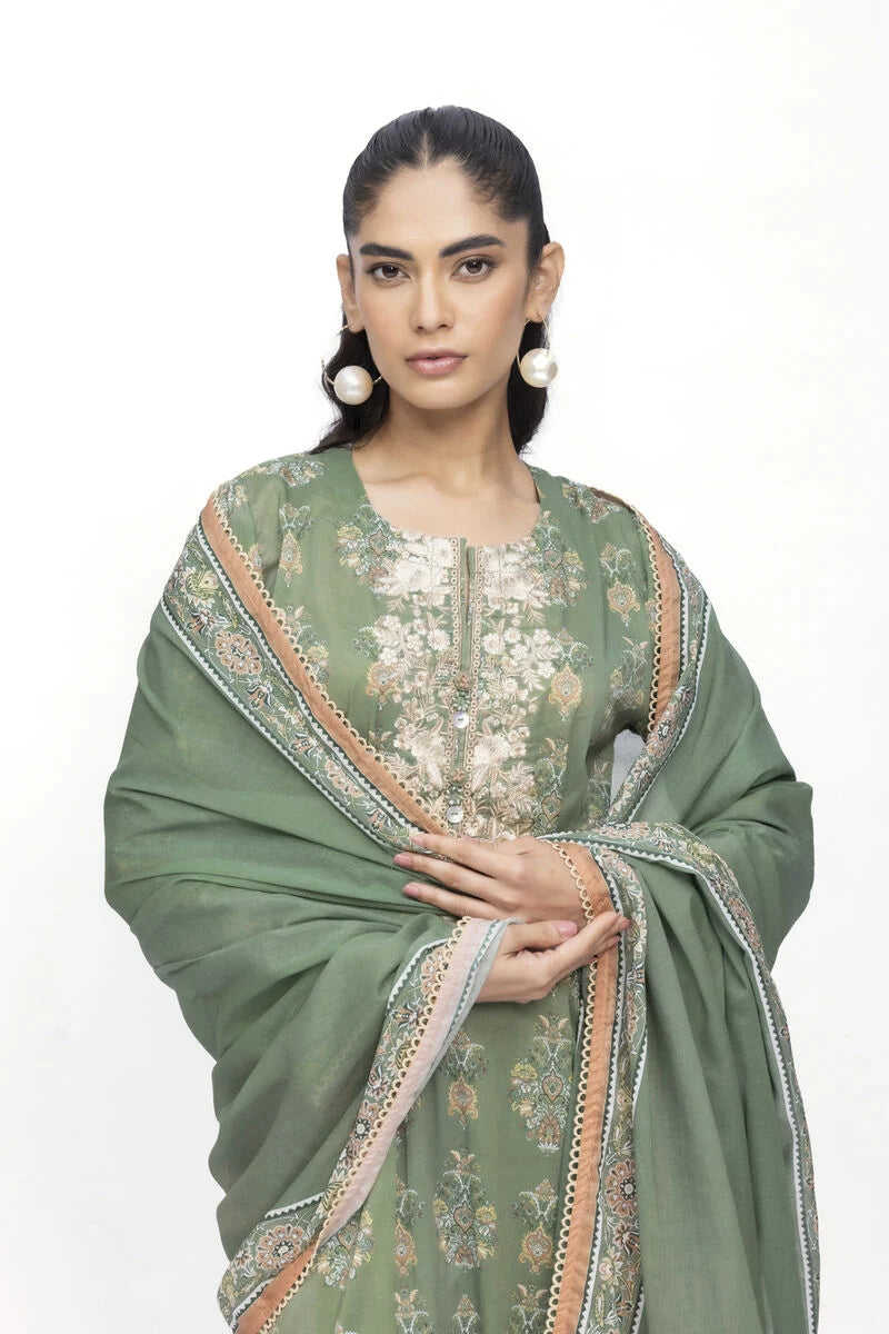 Khaadi 3Pc Embroidered Lawn Suit SS2321A gulbuy.com