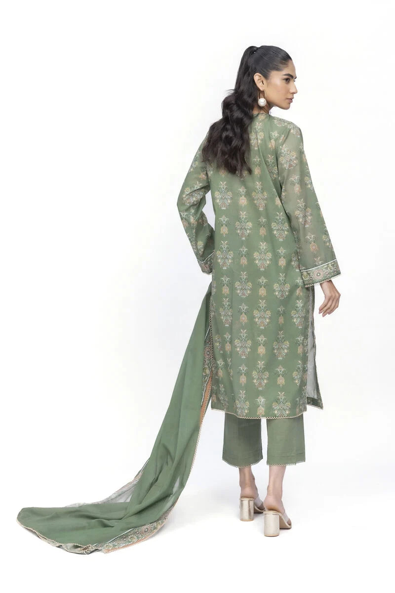 Khaadi 3Pc Embroidered Lawn Suit SS2321A gulbuy.com