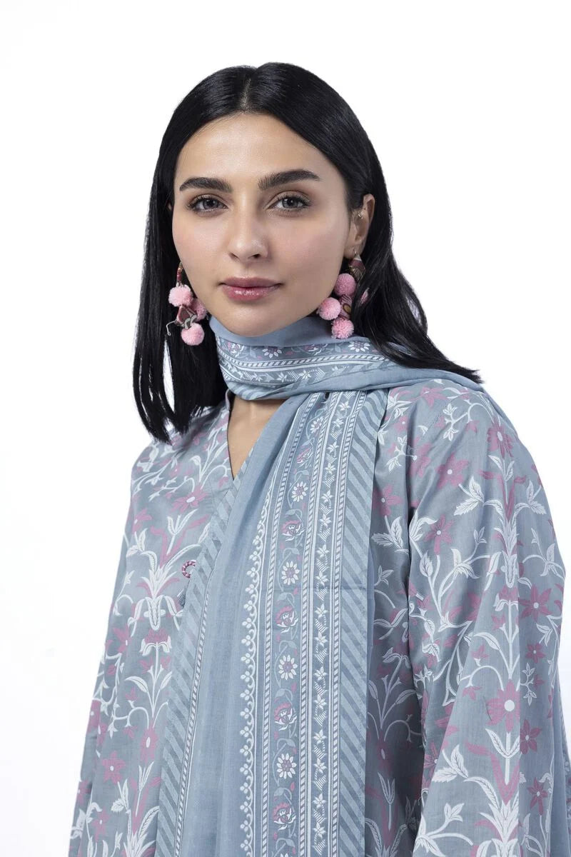 Khaadi 3Pc Printed Lawn Suit SS2322AST gulbuy.com