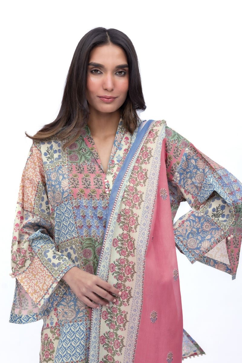 Khaadi 3Pc Embroidered Lawn Suit SS2341A gulbuy.com
