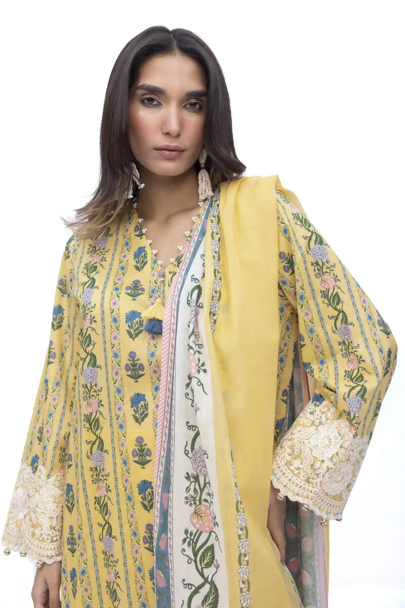Khaadi 3Pc Embroidered Lawn Suit SS2344A gulbuy.com
