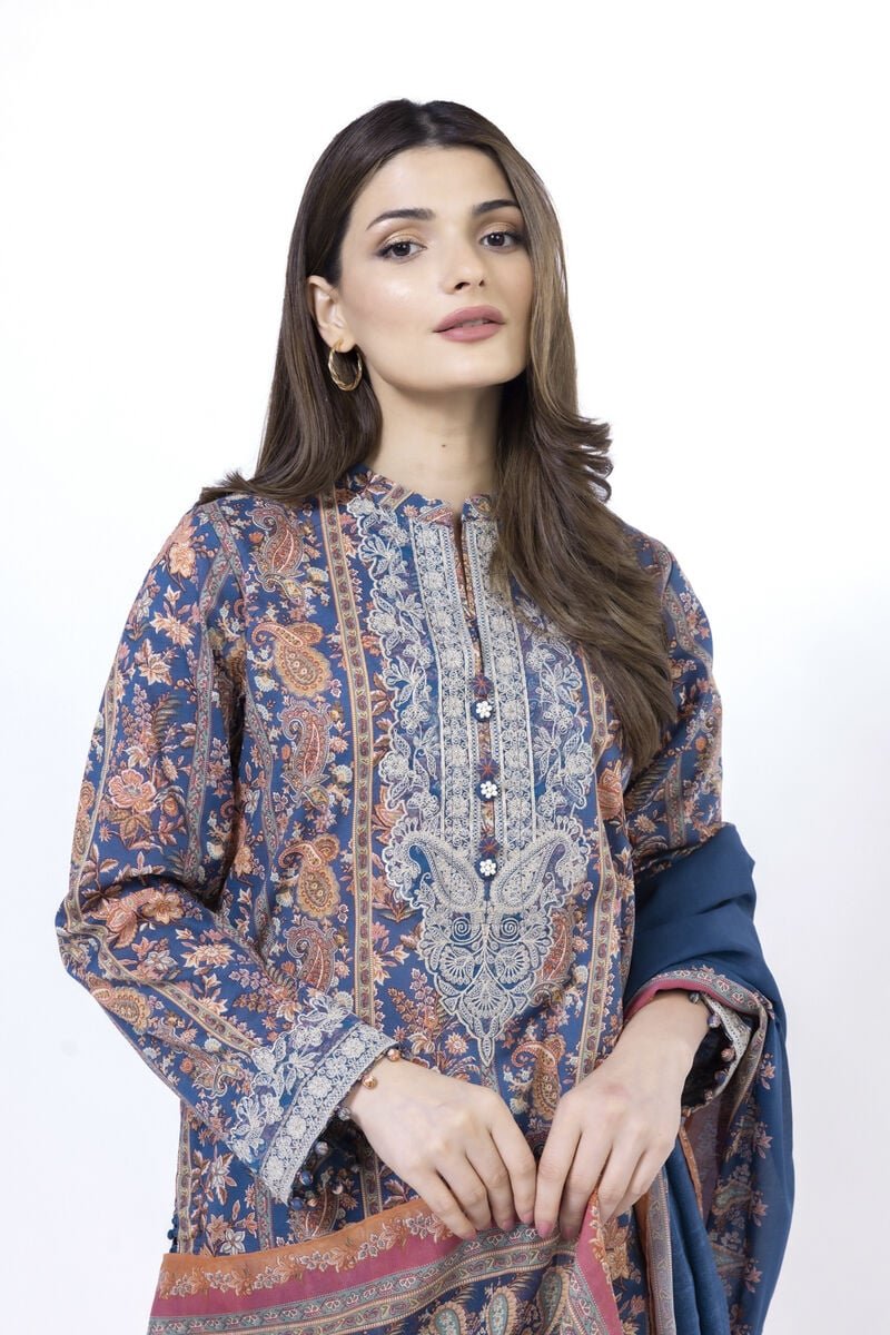 Khaadi 3Pc Printed Lawn Suit SS2396A gulbuy.com