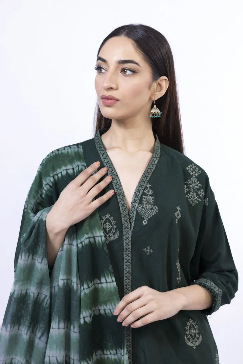 Khaadi 3Pc Printed Lawn Suit SS609B gulbuy.com
