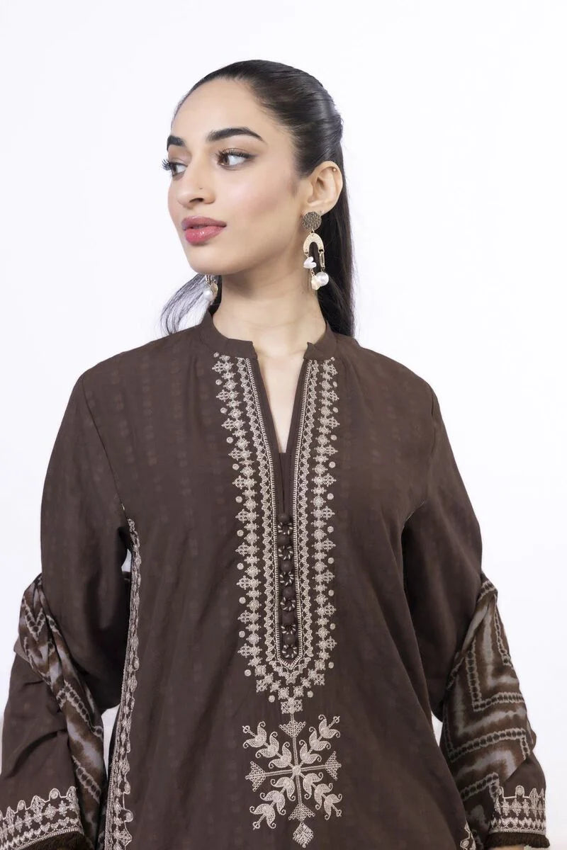 Khaadi 3Pc Embroidered Lawn Suit SS611B gulbuy.com