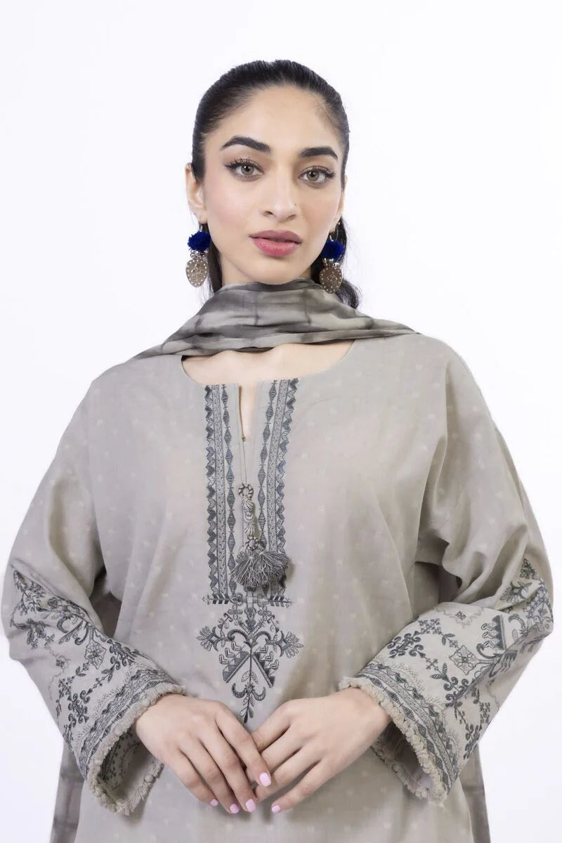 Khaadi 3Pc Embroidered Lawn Suit SS615A gulbuy.com