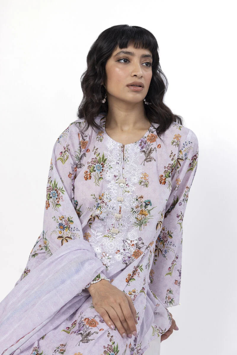 Khaadi 2Pc Embroidered Lawn Suit SS801A gulbuy.com