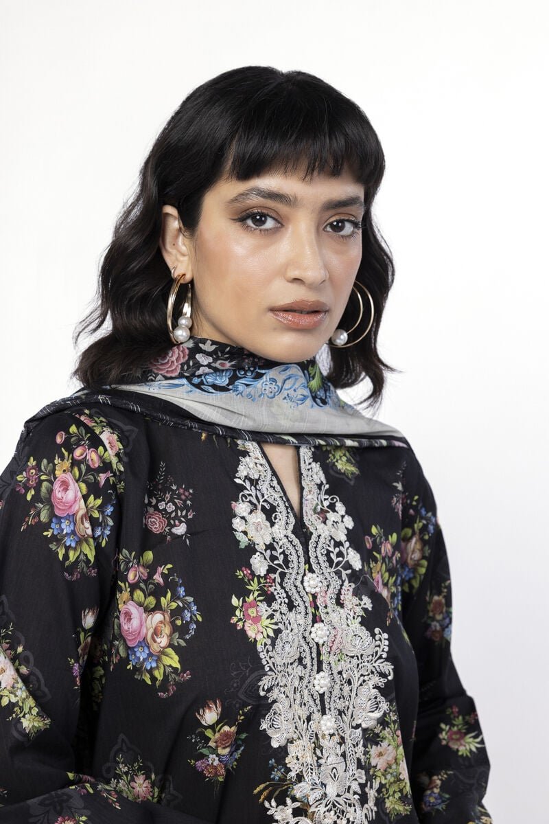 Khaadi 3Pc Embroidered Lawn Suit SS802A gulbuy.com