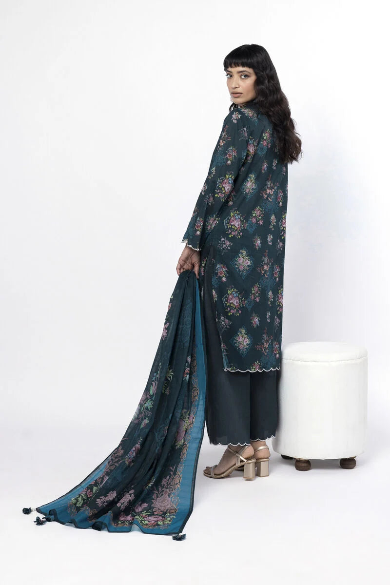 Khaadi 3Pc Embroidered Lawn Suit SS802B gulbuy.com