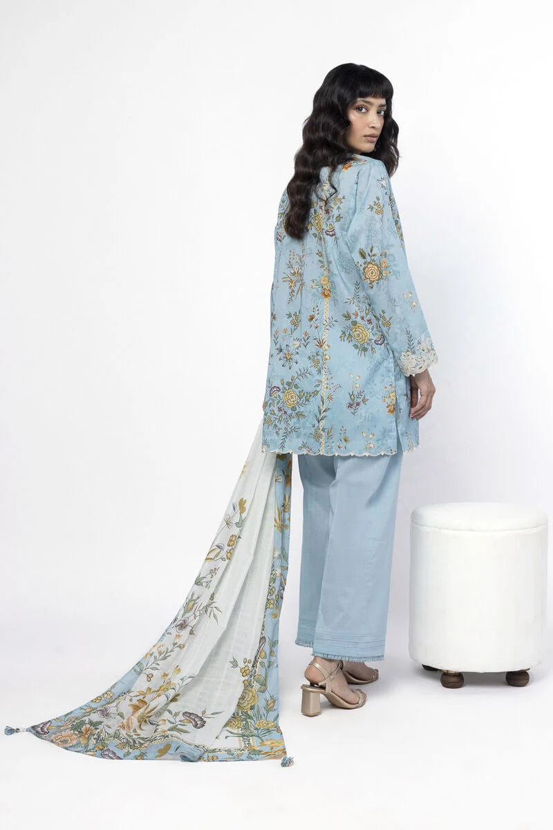 Khaadi 3Pc Embroidered Lawn Suit SS803B gulbuy.com