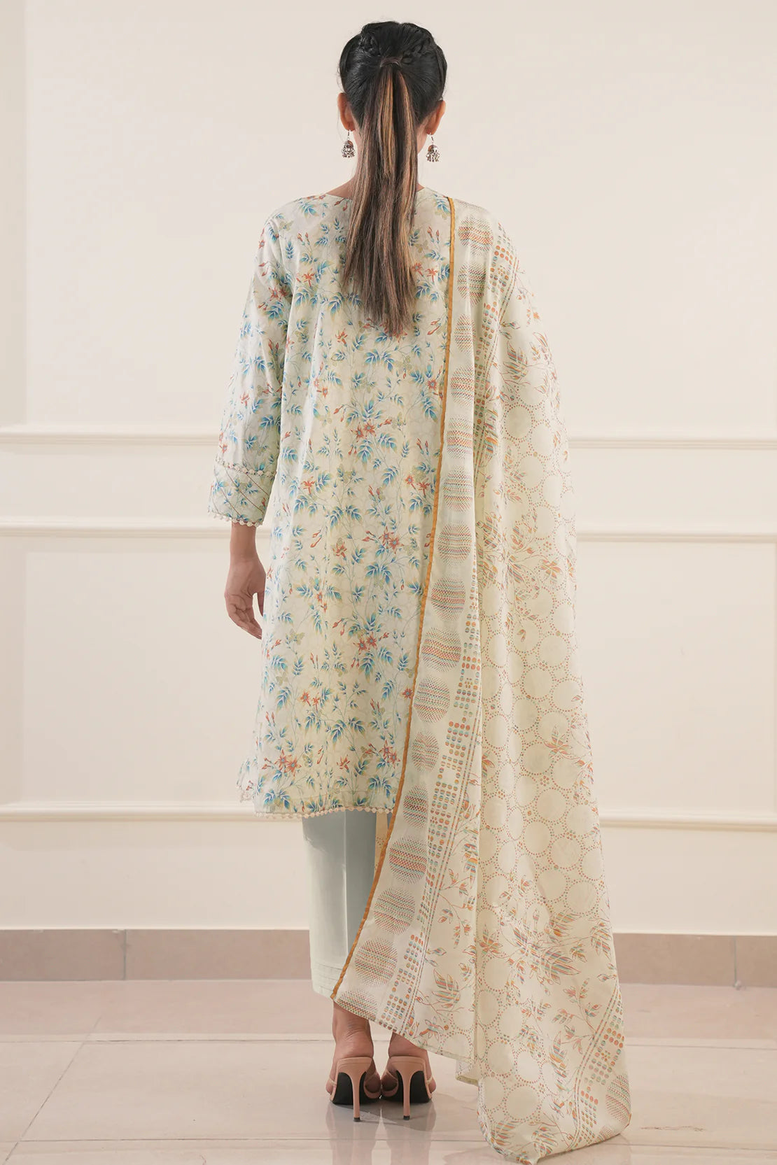 Saya 3Pc Printed Lawn Suit WUNS-5783 gulbuy.com