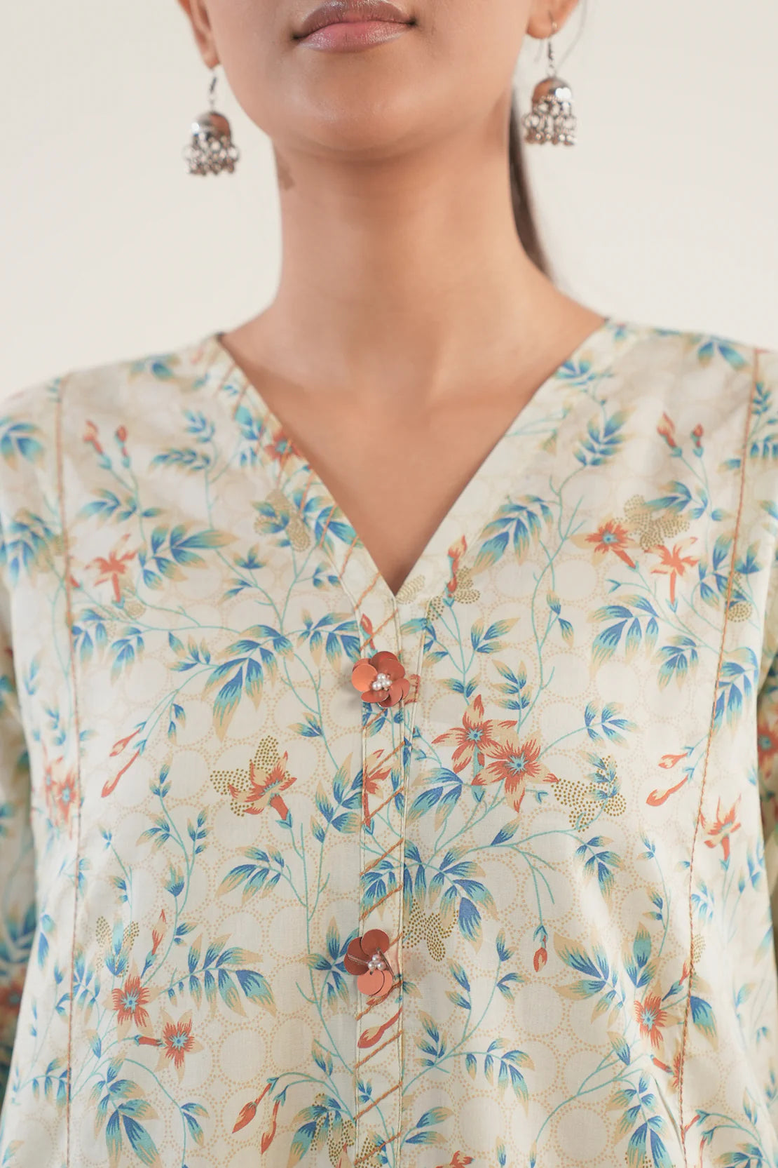 Saya 3Pc Printed Lawn Suit WUNS-5783 gulbuy.com