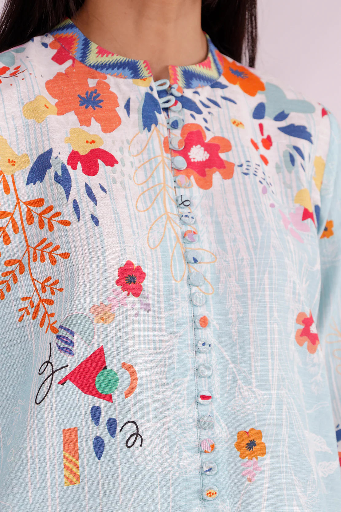 Saya 3Pc Printed Khaddar Suit U01-24356-55A (SDT) gulbuy.com