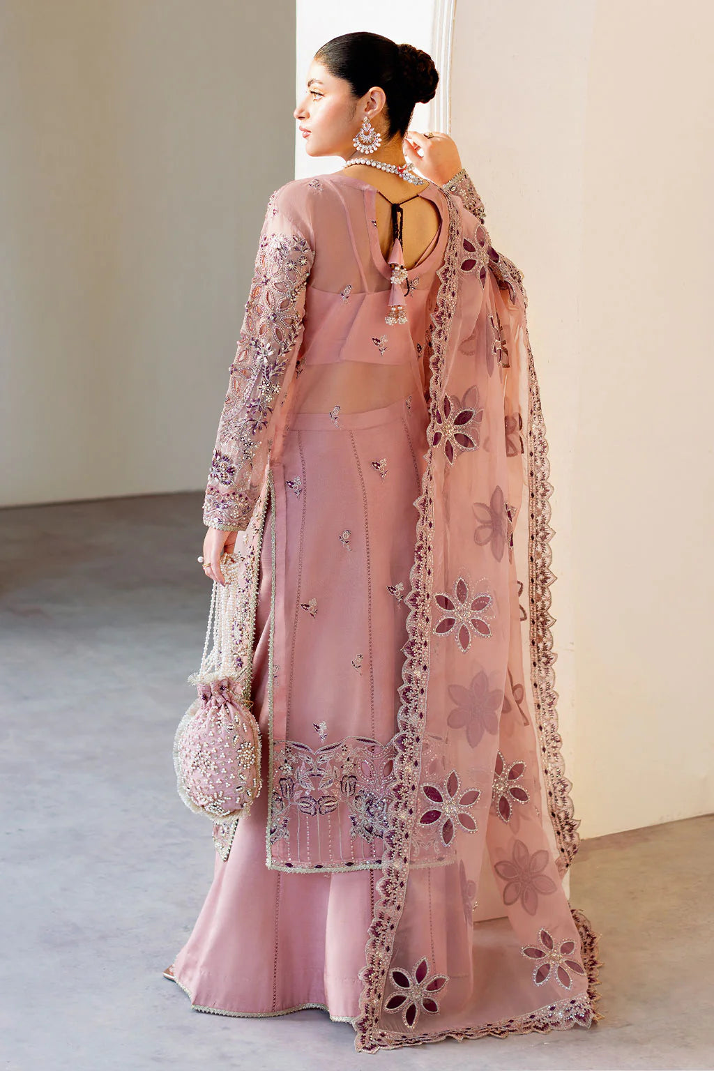 Ramsha 3Pc Embroidered Organza Suit H-501 gulbuy.com