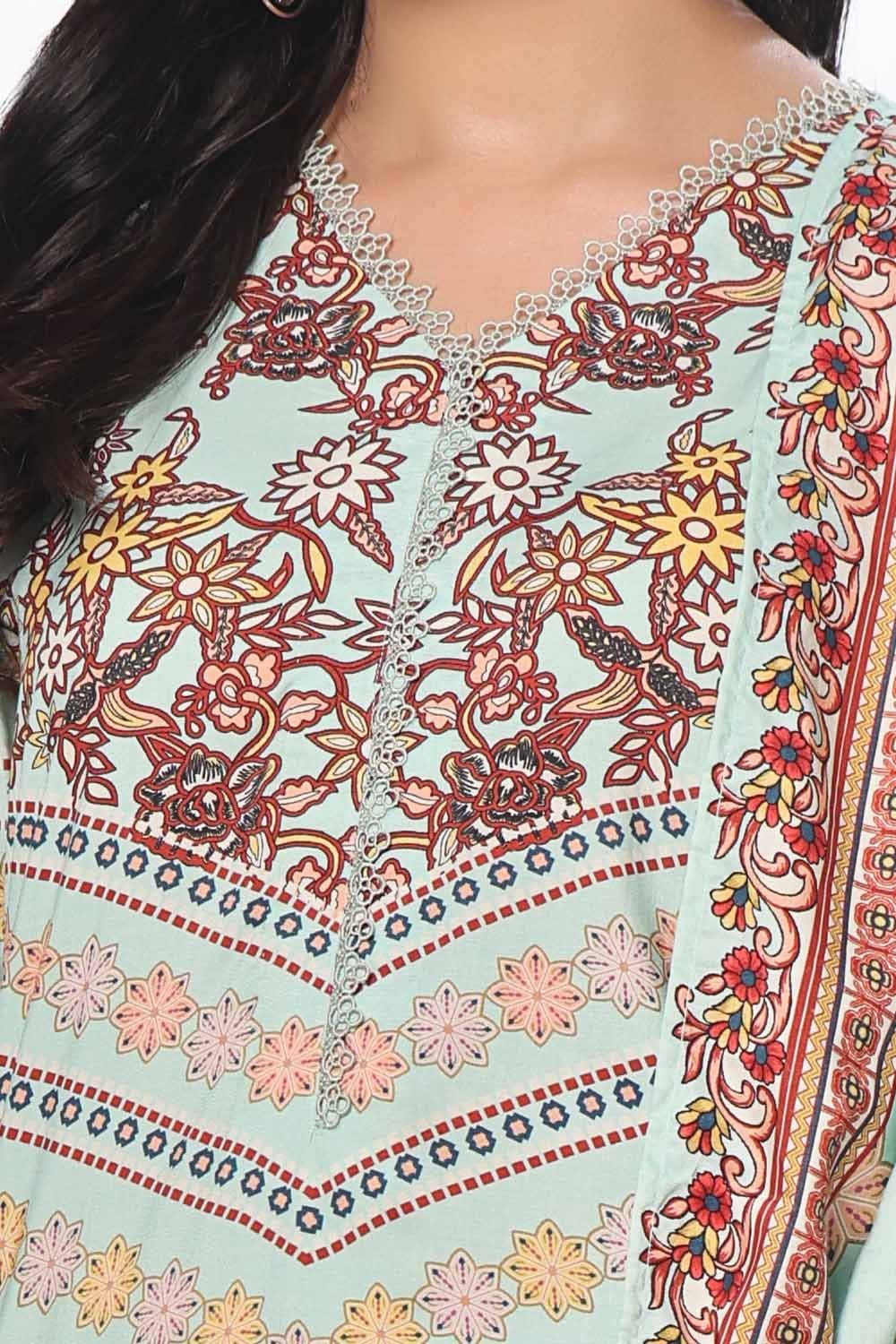 GulAhmed 3Pc Printed Linen Suit WNS-42089 gulbuy.com