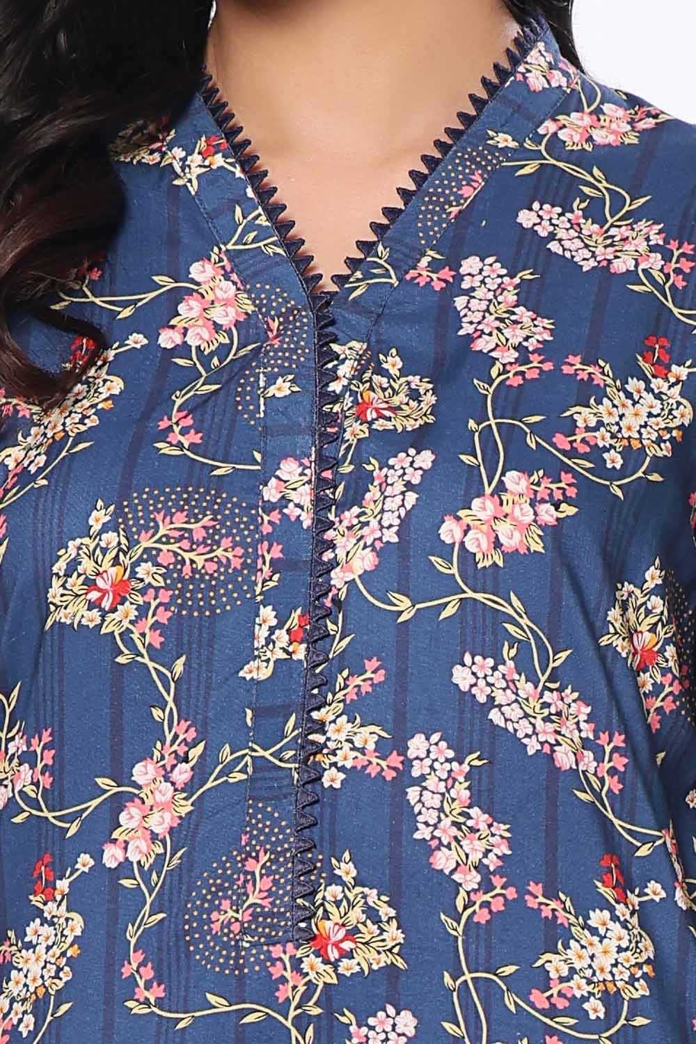 GulAhmed 3Pc Printed Linen Suit WNS-42110 gulbuy.com