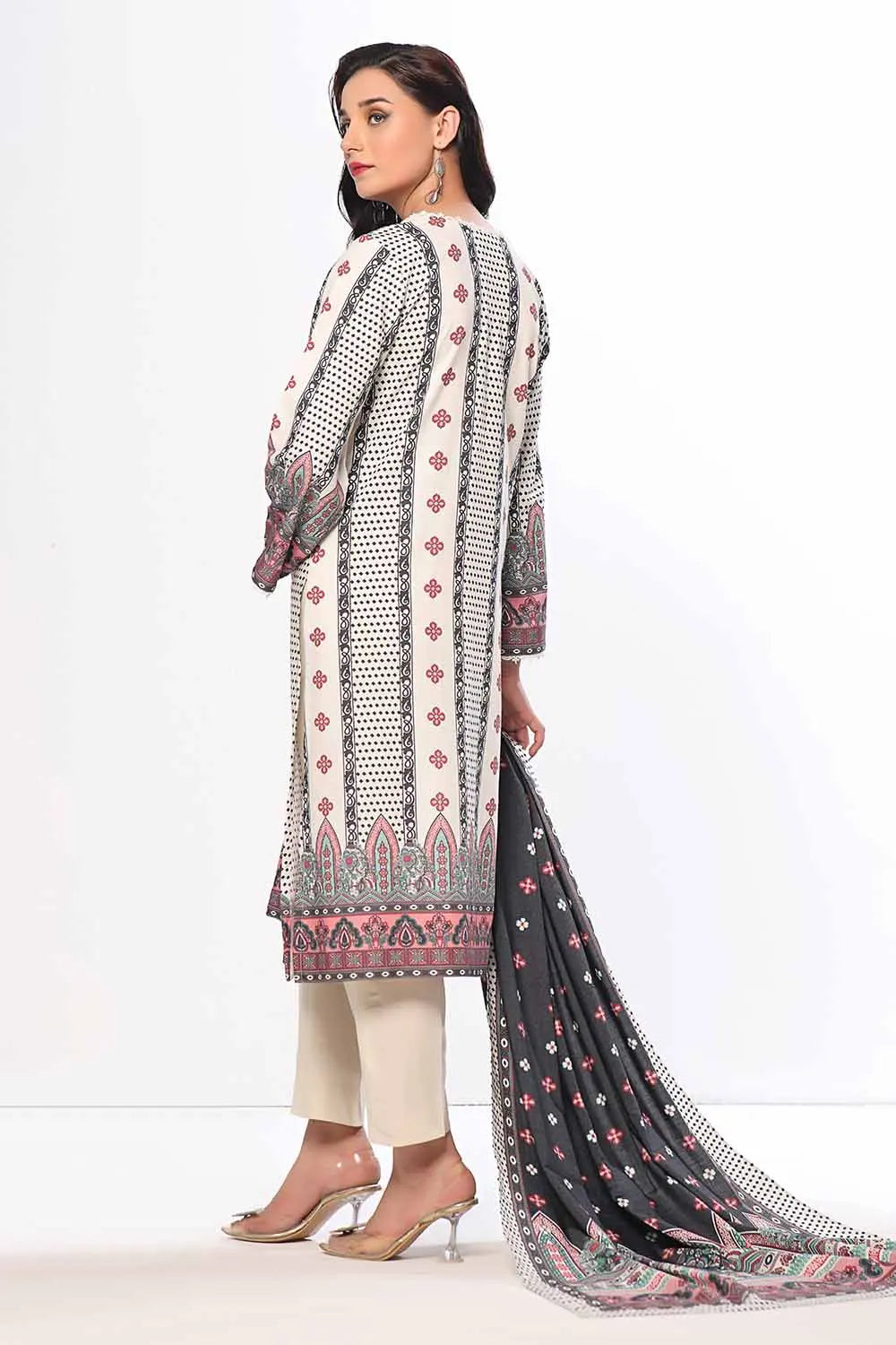 GulAhmed 3Pc Printed Dhanak Suit WNS-42119 gulbuy.com