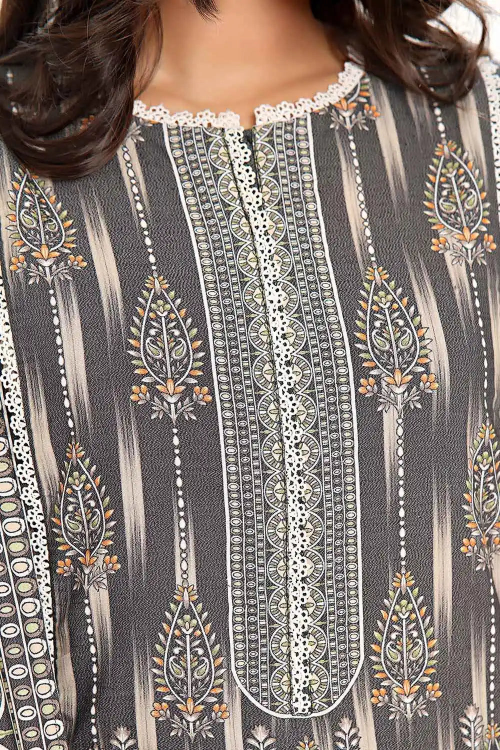 GulAhmed 3Pc Printed Dhanak Suit WNS-42121 gulbuy.com