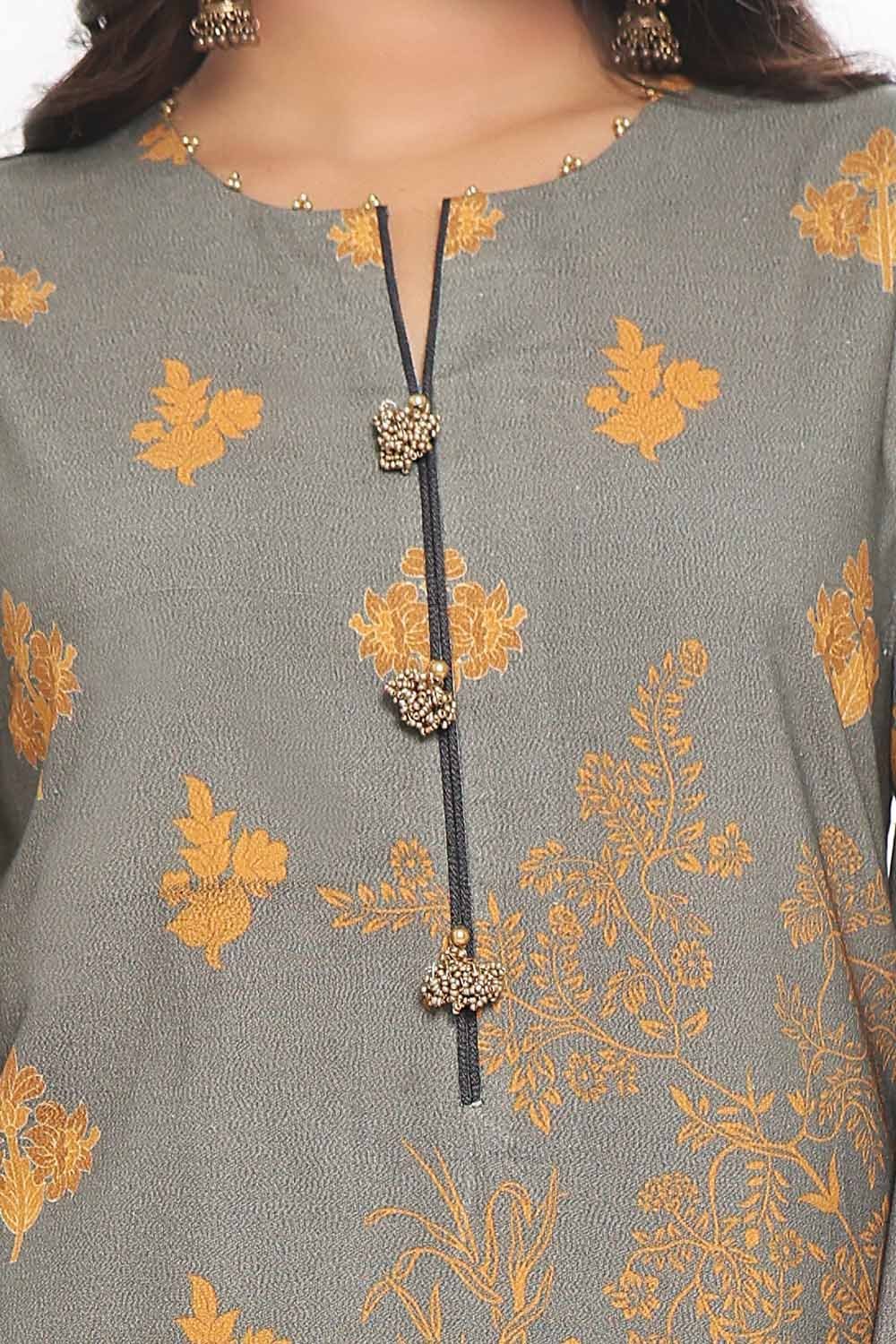 GulAhmed 3Pc Printed Dhanak Suit WNS-42125 gulbuy.com