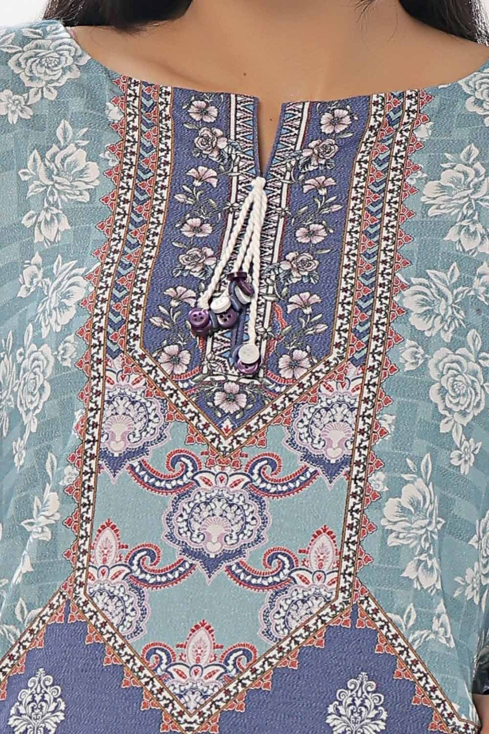 GulAhmed 3Pc Printed Dhanak Suit WNS-42126 gulbuy.com