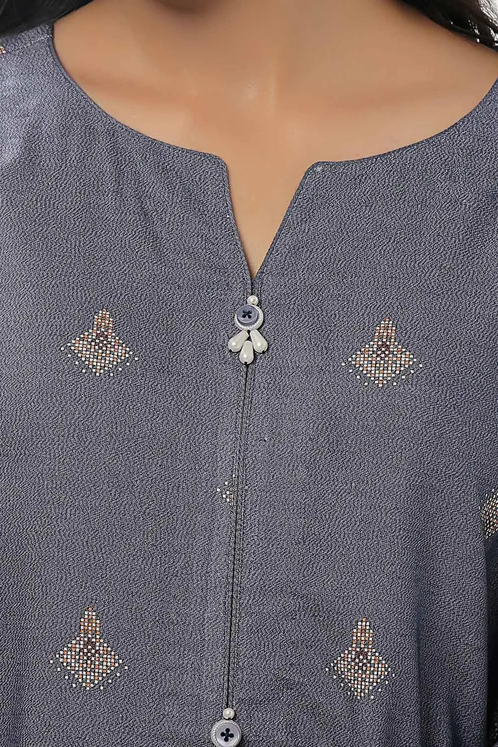 GulAhmed 3Pc Printed Dhanak Suit WNS-42127 gulbuy.com