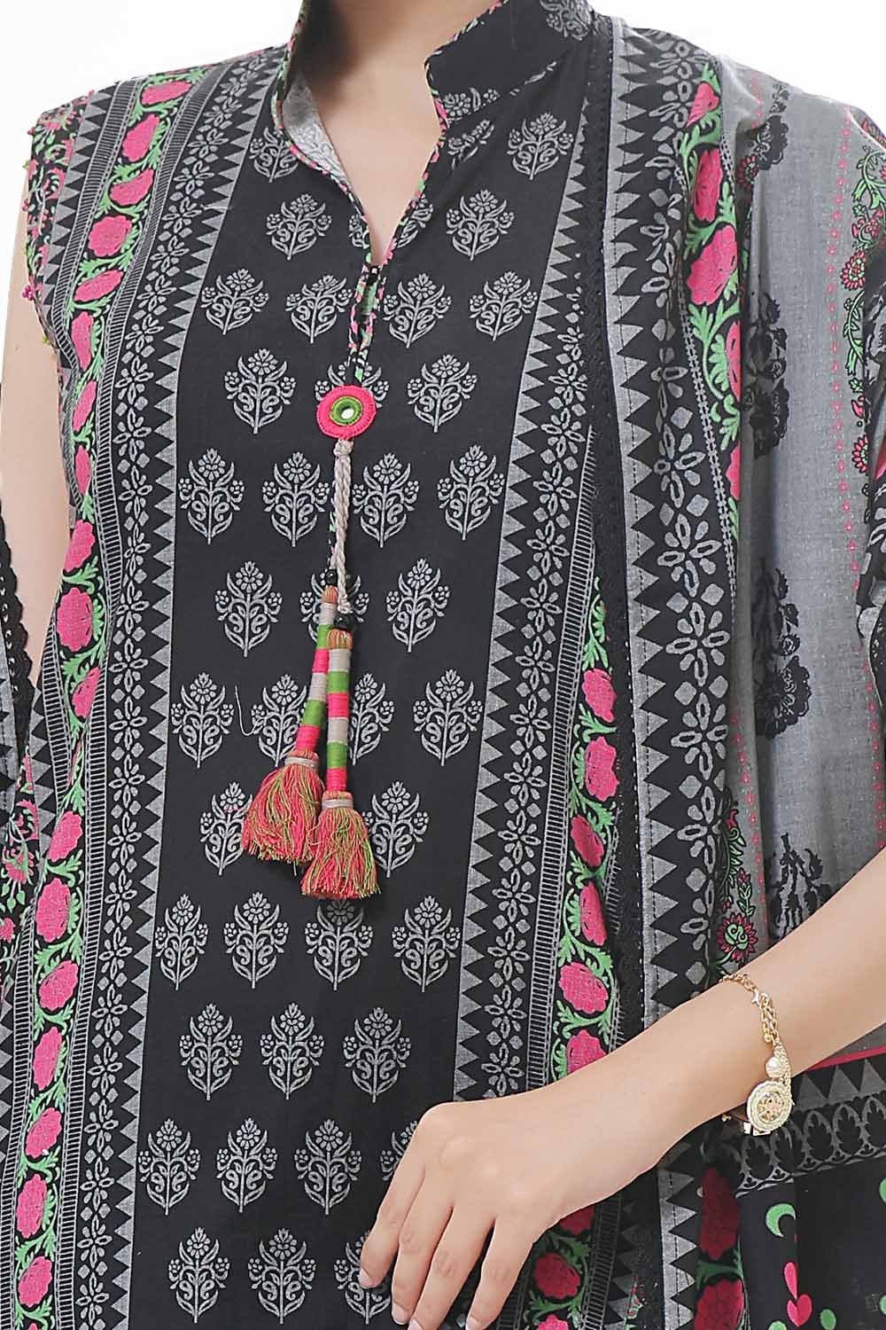 GulAhmed 3Pc Printed Khaddar Suit WNS-42132 gulbuy.com