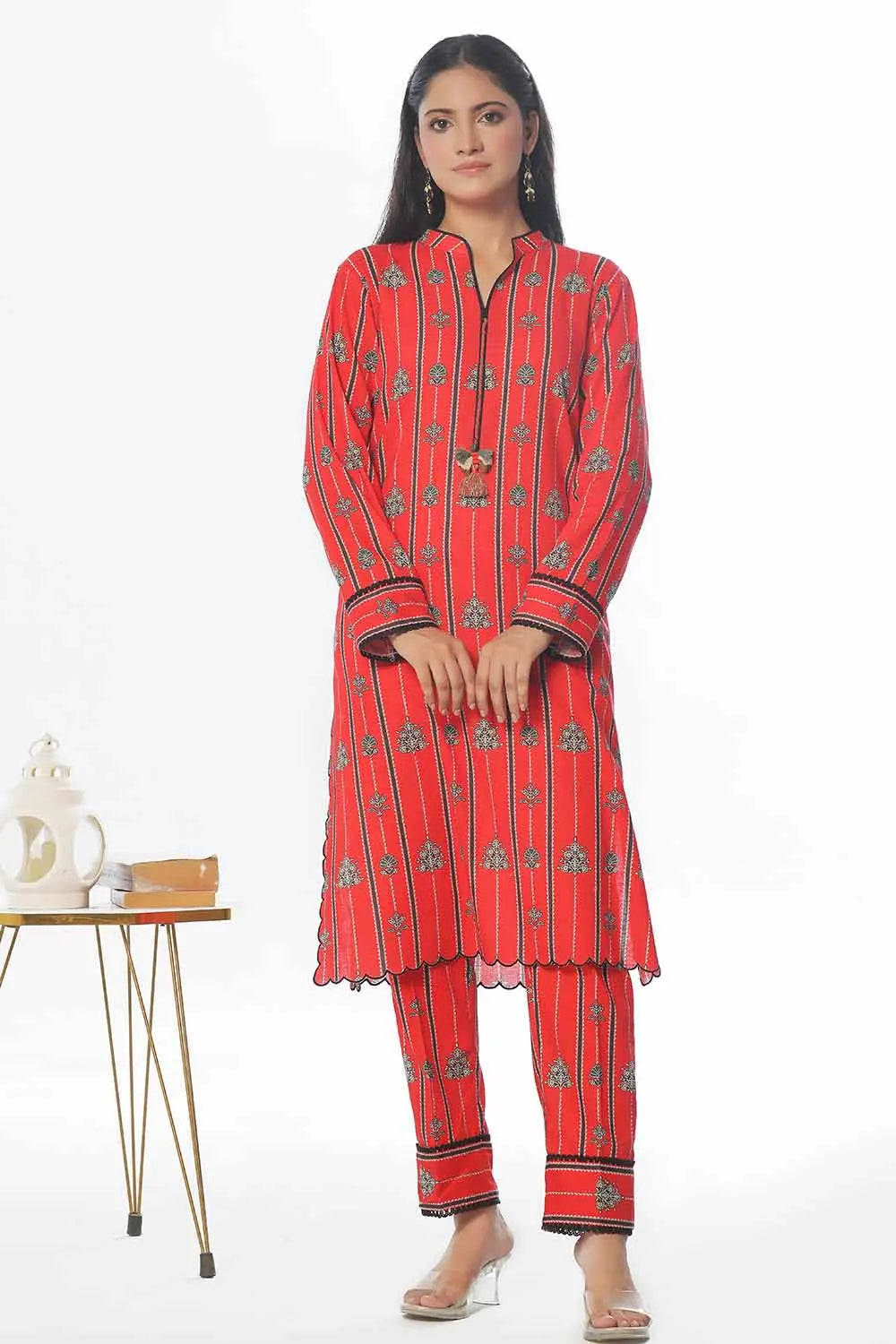 GulAhmed 2Pc Printed Khaddar Suit WNST-42004