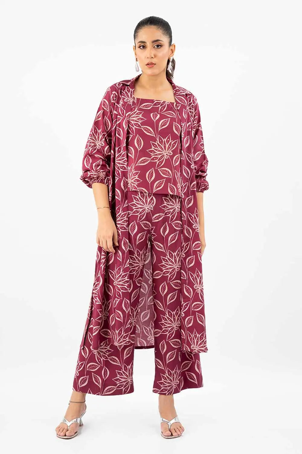 GulAhmed 2Pc Printed Linen Suit WNST-42016